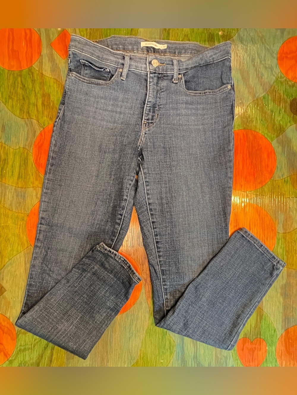 Levis Womens Jeans Size 30 Blue 311 Shaping Skinny Denim Medium Wash Stretch Fad